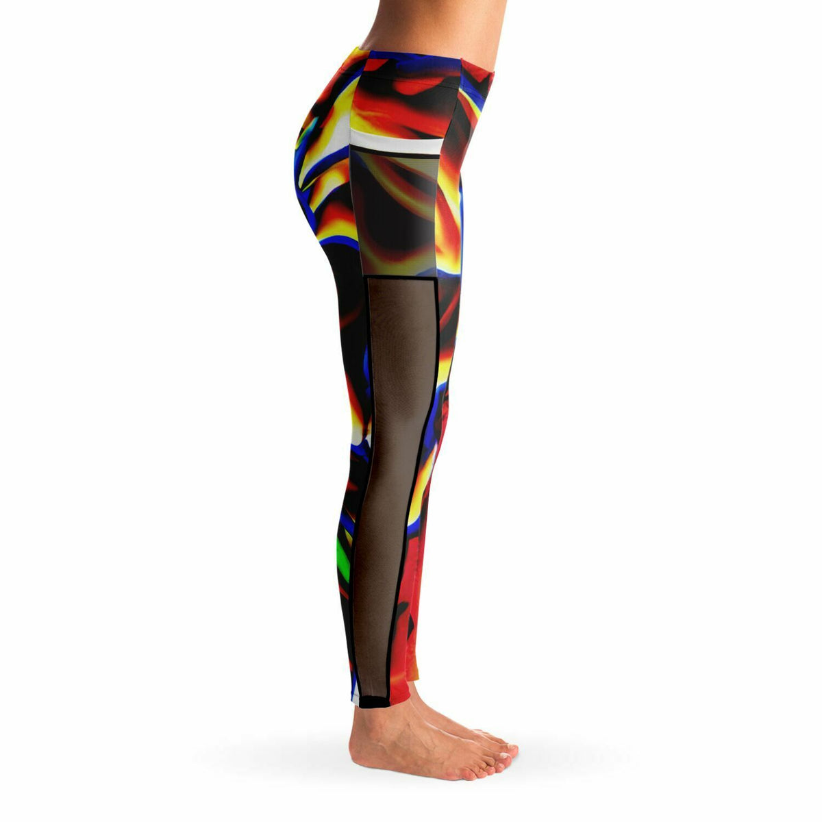 Flaming Skull AI Mesh Pocket Legging