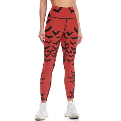 Batty Red Yoga Pants