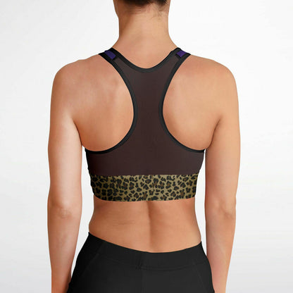 Gangster Glam Mesh Padded Sports Bra