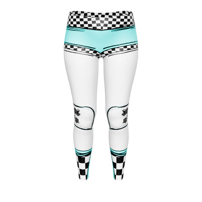 Sketched Teal Leggings