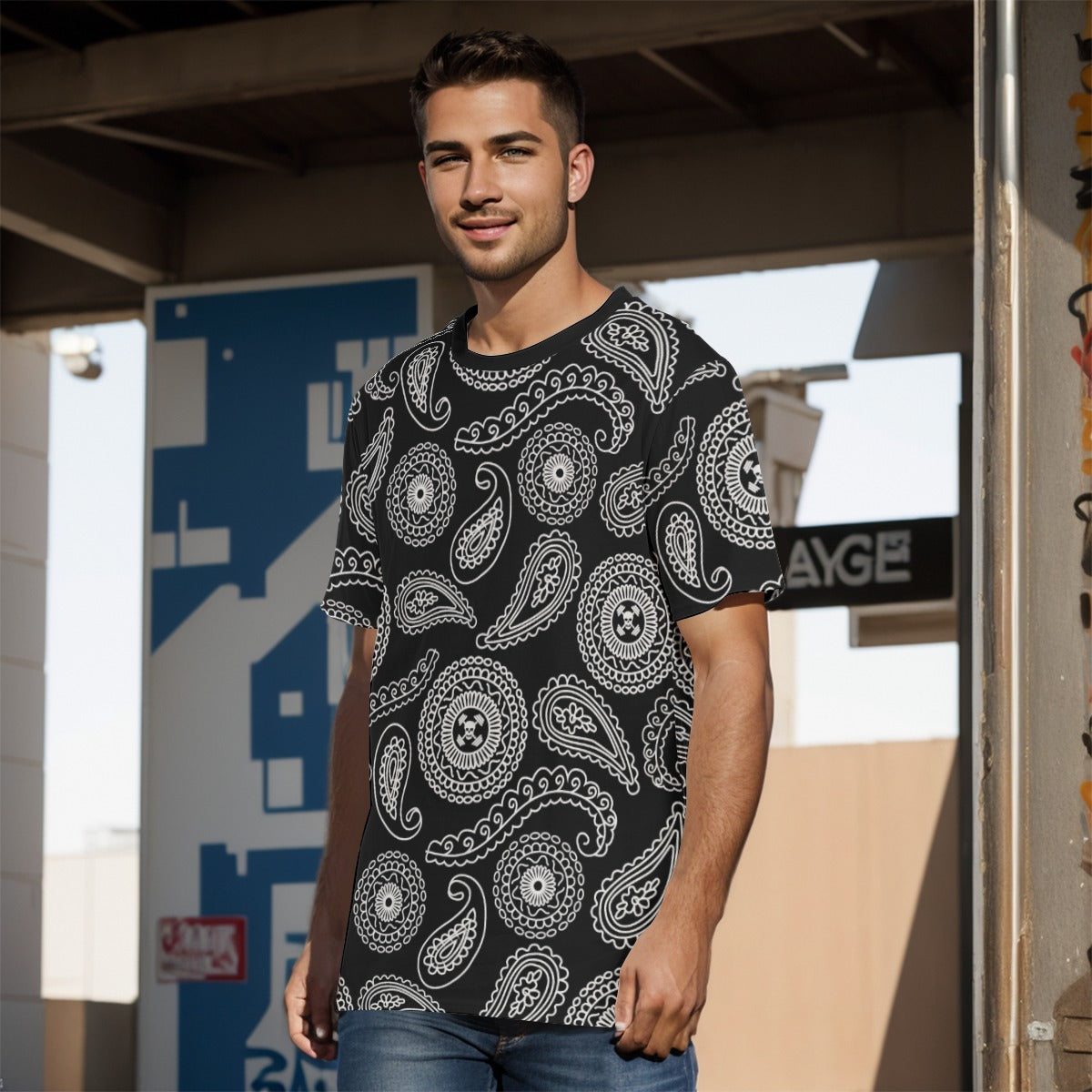 Inky Paisley (AOP Cotton)