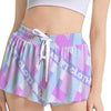 Gingham Branded Sport Skorts With Pocket