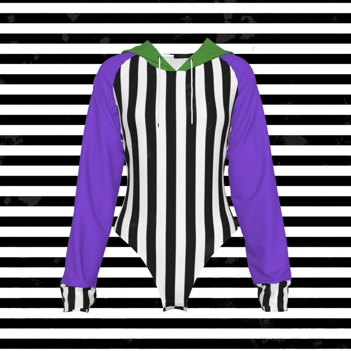 BeetleJuiced Raglan Sleeve Hooded Bodysuit