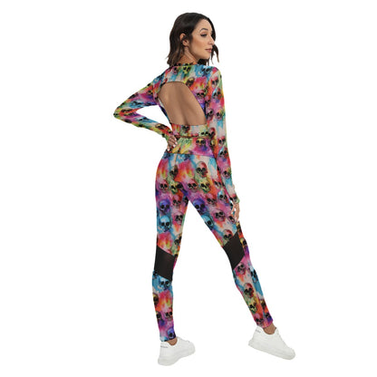Dead Waters Sport Set With Backless Top And Leggings