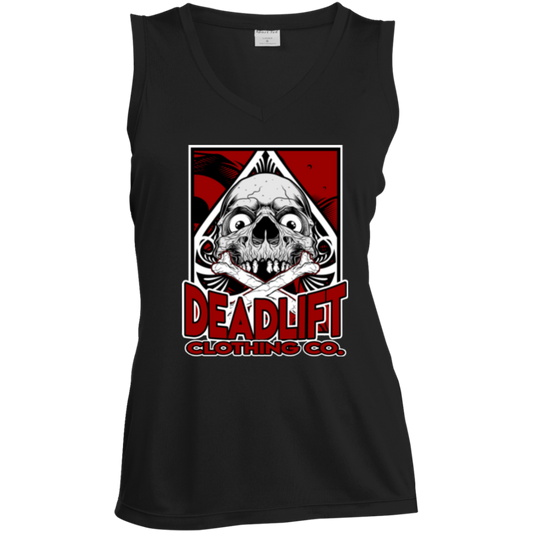 Card Trick Ladies' Sleeveless V-Neck Performance Tee