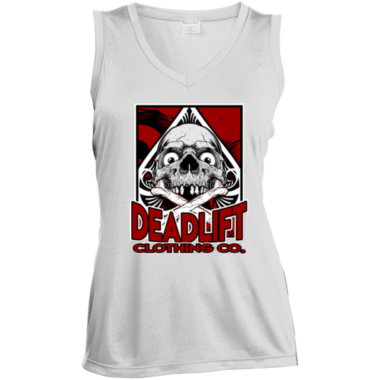 Card Trick Ladies' Sleeveless V-Neck Performance Tee